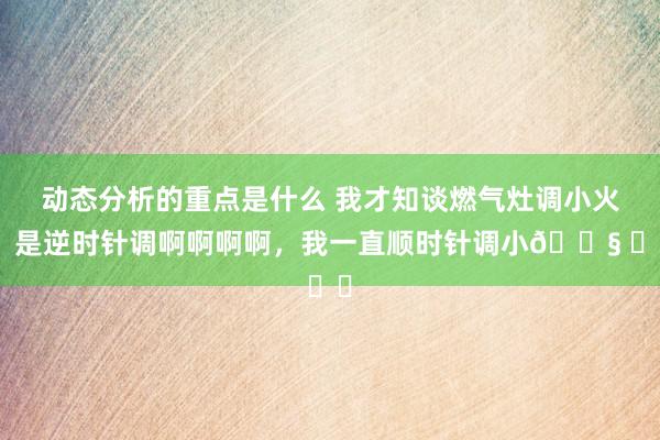 动态分析的重点是什么 我才知谈燃气灶调小火，是逆时针调啊啊啊啊，我一直顺时针调小😧 ​​