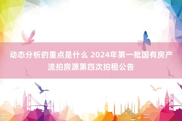 动态分析的重点是什么 2024年第一批国有房产流拍房源第四次拍租公告