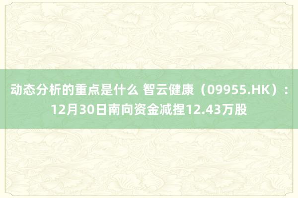 动态分析的重点是什么 智云健康（09955.HK）：12月30日南向资金减捏12.43万股