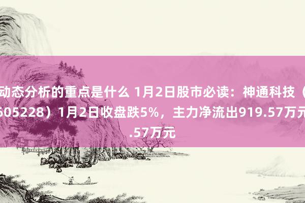 动态分析的重点是什么 1月2日股市必读：神通科技（605228）1月2日收盘跌5%，主力净流出919.57万元