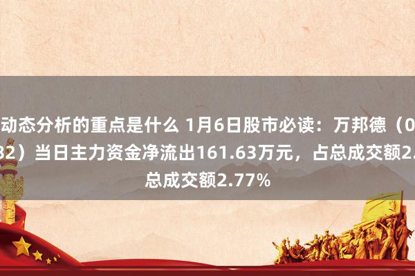 动态分析的重点是什么 1月6日股市必读：万邦德（002082）当日主力资金净流出161.63万元，占总成交额2.77%